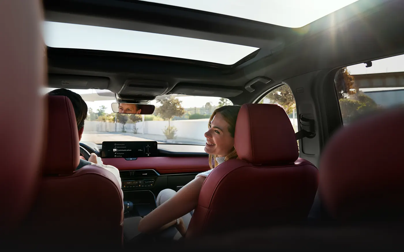 Friends riding in the 2-row 2027 Mazda CX-90 | Barker Mazda in Houma LA
