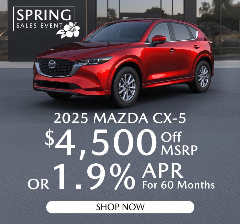 2026 Mazda CX-5 $4500 off MSRP