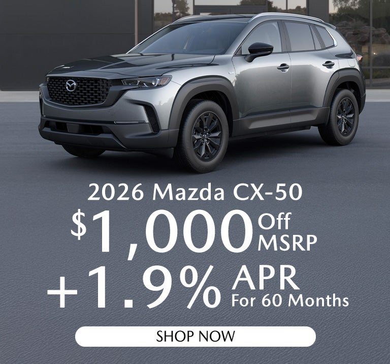 2026 MAZDA CX-50 $1000 off MSRP +1.9%APR for 60 months