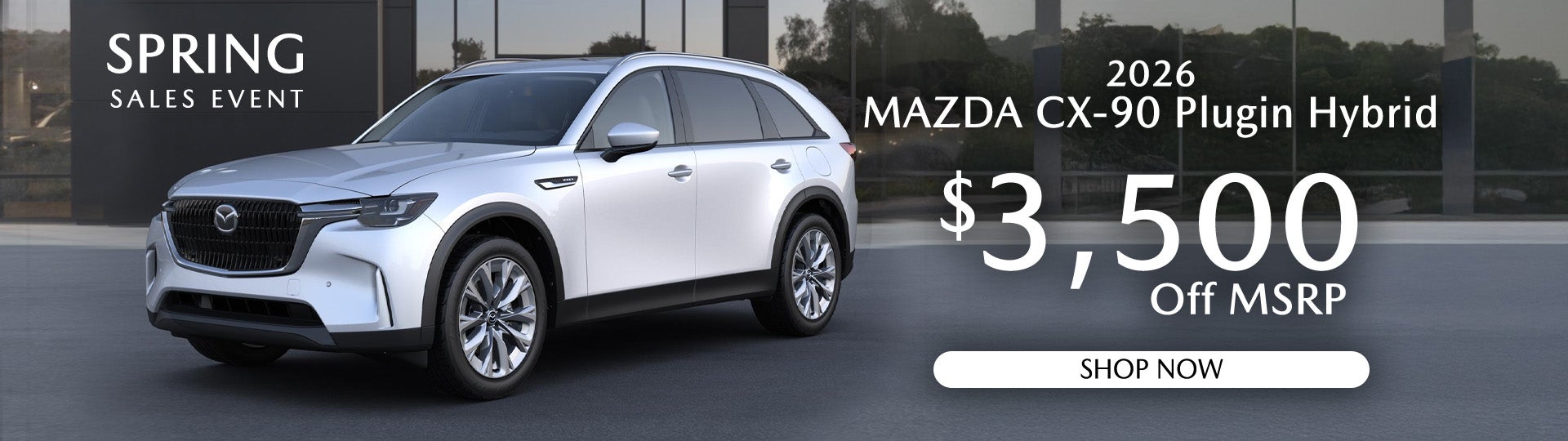 2026 Mazda CX-90 Plugin Hybrid $3500 off MSRP