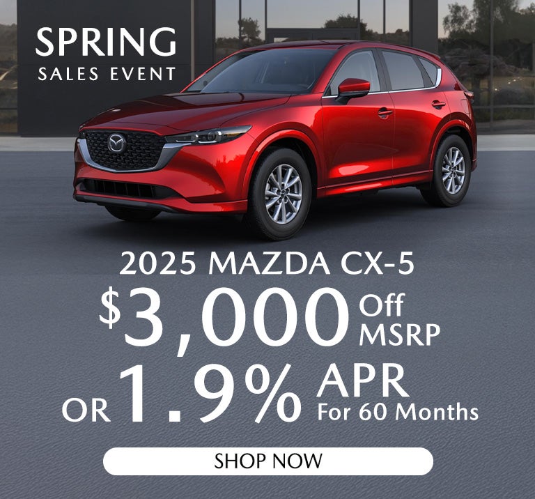 2025 MAZDA CX-5 $3000 off MSRP