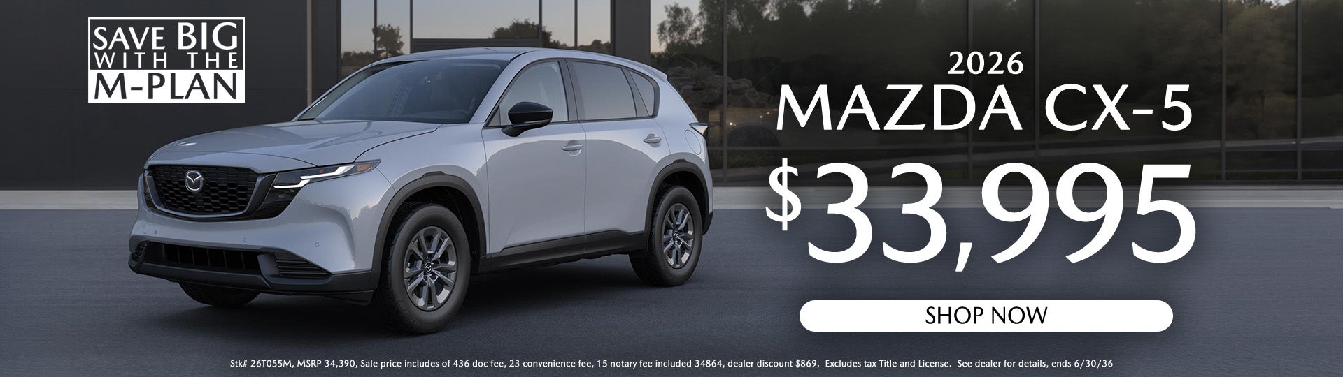2026 Mazda CX-5 $33,995