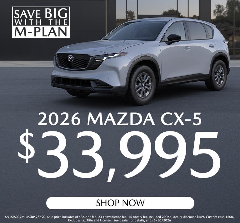 2026 Mazda CX-5 $33,995